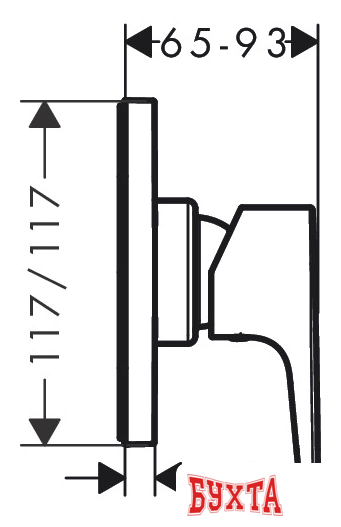 Смеситель без скрытого механизма Hansgrohe Talis E 71764000 2