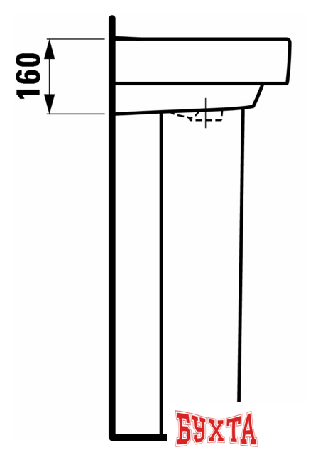 Умывальник Laufen PRO 818959 60x38 4