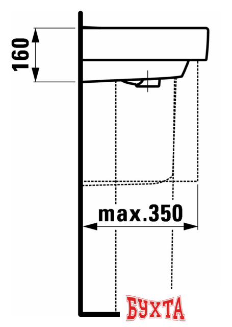 Умывальник Laufen PRO 818959 60x38 5