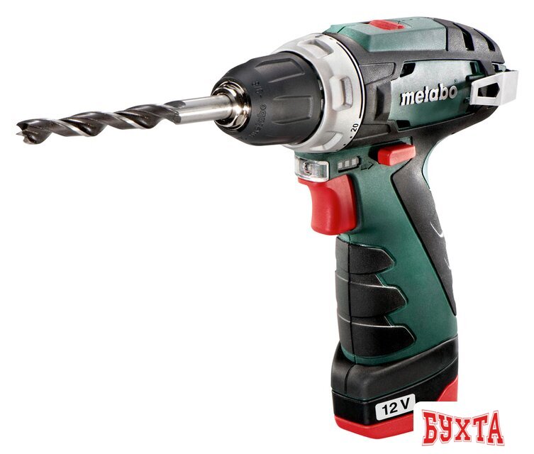 Дрель-шуруповерт Metabo PowerMaxx BS Basic 600080500 (с 2-мя АКБ 2 Ah) 2