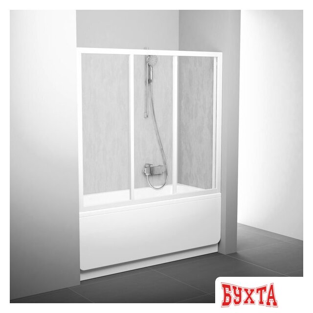 Стеклянная шторка для ванны Ravak Supernova AVDP3 170 (белый/прозрачное) 1