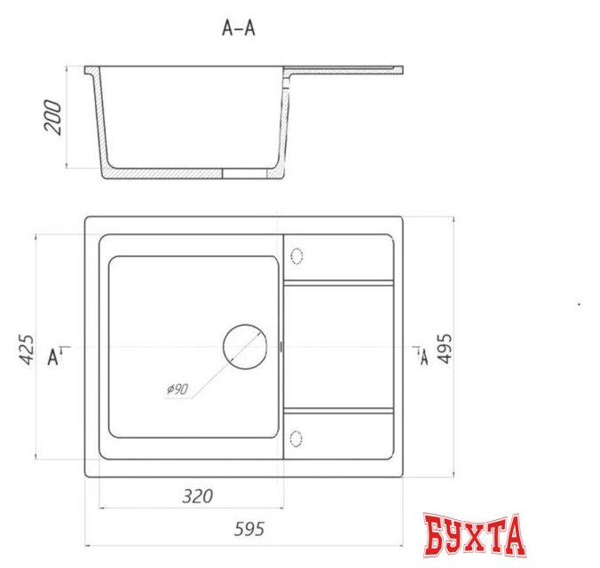 Кухонная мойка Gerhans В19 (песок) 5