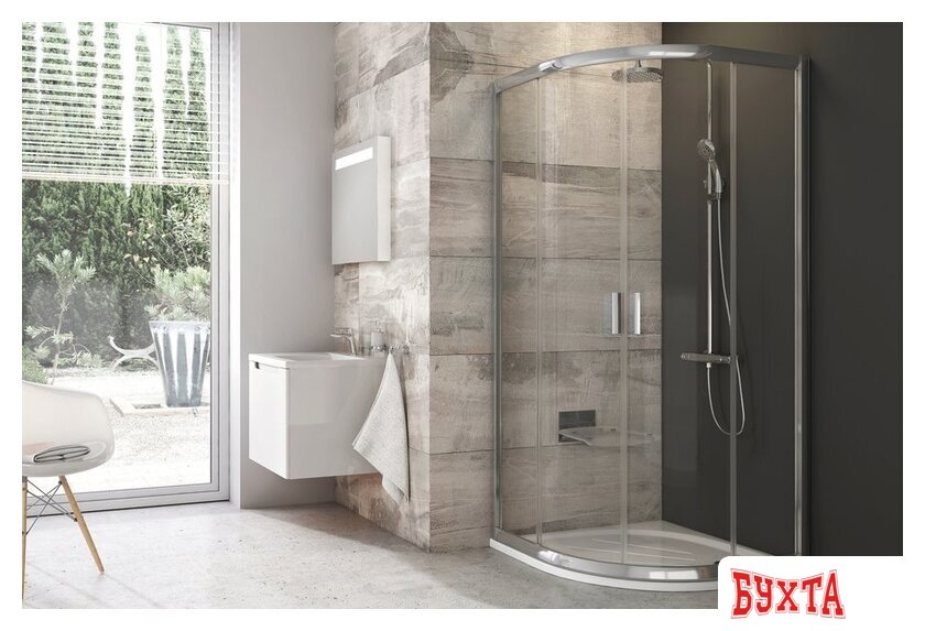 Душевой уголок Ravak Blix BLCP4 90x90 (сатин/прозрачное) 1