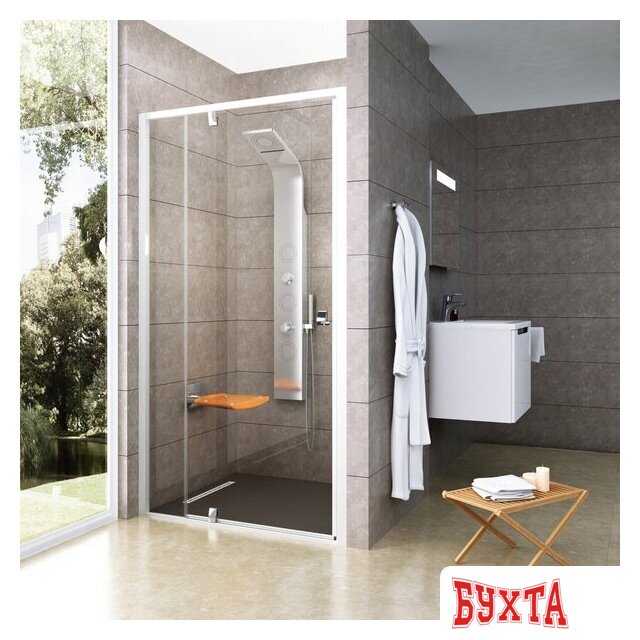 Душевая дверь Ravak Pivot PDOP2 120 (белый/прозрачное) 2