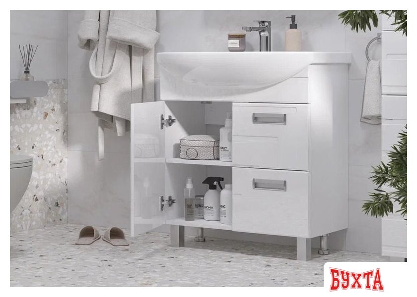 Мебель для ванных комнат Volna Тумба под умывальник Joli 70.1D.2Y 3