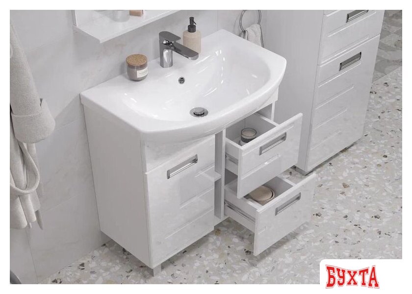 Мебель для ванных комнат Volna Тумба под умывальник Joli 70.1D.2Y 4