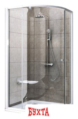 Душевой уголок Ravak Pivot PSKK3 100 (белый/прозрачное) 1