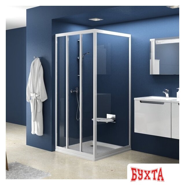 Душевая стенка Ravak Supernova PSS 80 (белый/прозрачное) 1