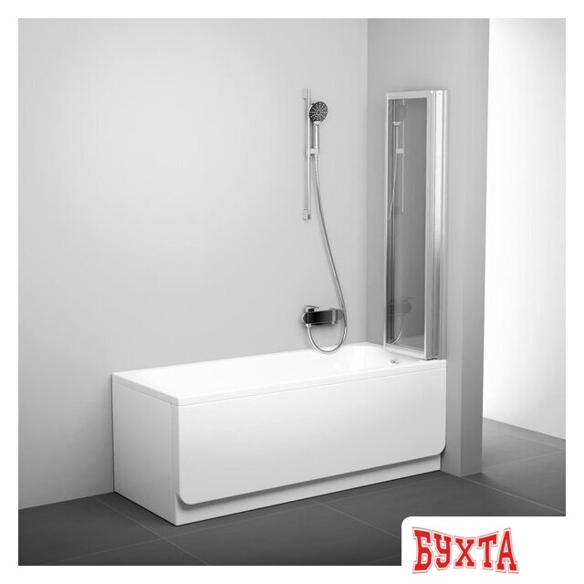 Пластиковая шторка для ванны Ravak Supernova VS3 - 115 (rain/сатин) 3