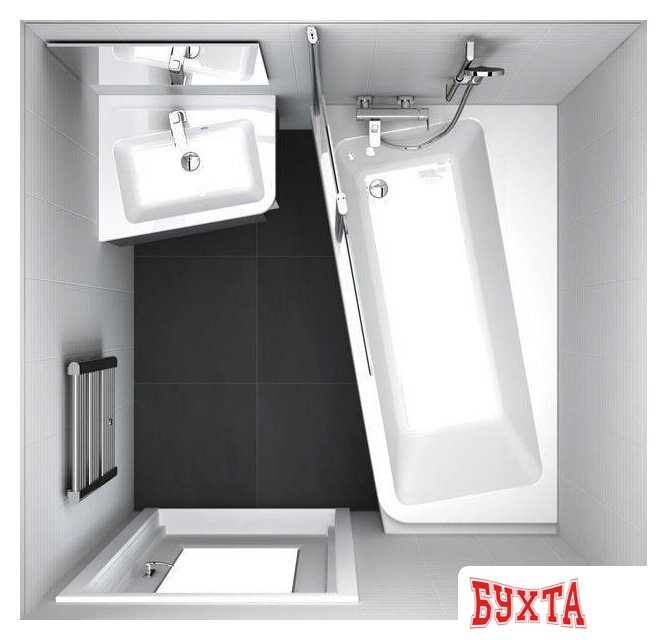 Ванна Ravak 10° 170x100R C821000000 5