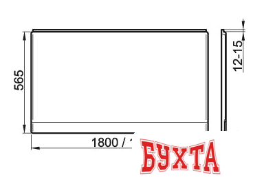 Ванна Ravak Campanula II 180x80 CB21000000 5