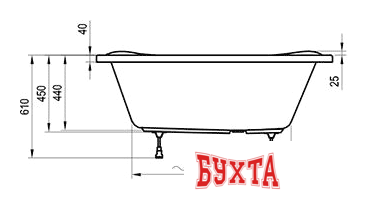 Ванна Ravak NewDay 140x140 C651000000 5