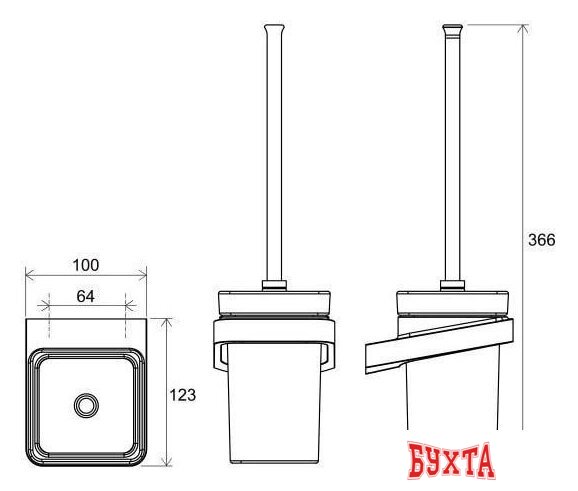 Ершик для унитаза Ravak X07P330 2