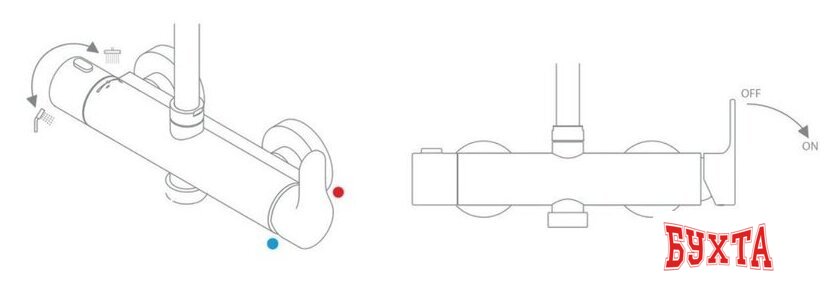 Душевая система Ravak X07P643 5