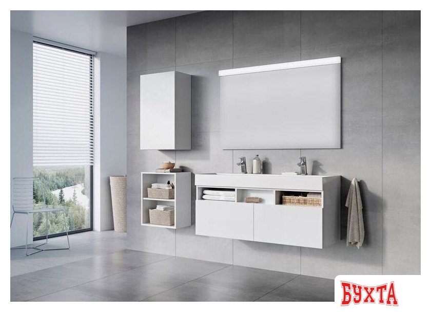 Мебель для ванных комнат Ravak Зеркало Natural 120 X000001058 (белый глянец) 2