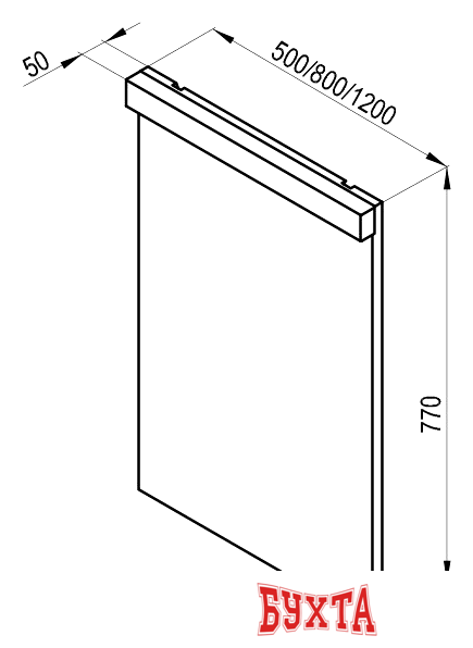Мебель для ванных комнат Ravak Зеркало Natural 120 X000001058 (белый глянец) 4