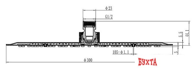 Верхний душ Ravak 984.00 [X07P336] 3