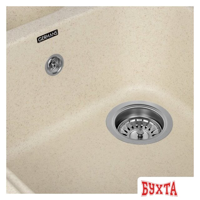 Кухонная мойка Gerhans E02 (бежевый) 4