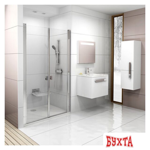 Душевая дверь Ravak Chrome CSDL2 120 (серебристый/прозрачное) 2