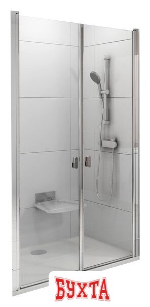 Душевая дверь Ravak Chrome CSDL2 120 (сатин/прозрачное) 1