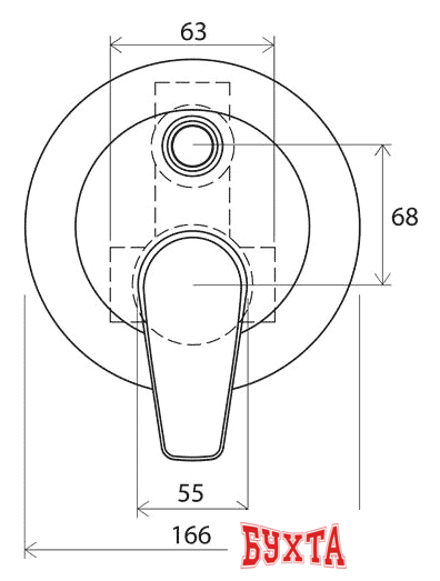 Смеситель Ravak Neo-NO 061.00 [X070020] 4