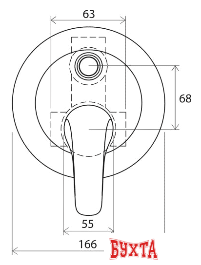 Смеситель без скрытого механизма Ravak Rosa-RS 061.00 [X070014] 4