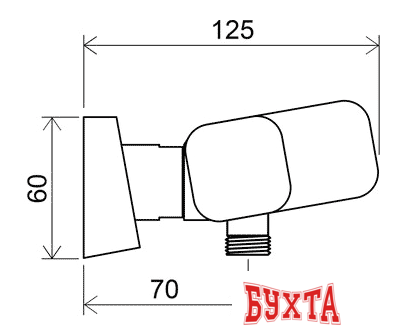 Смеситель Ravak 10° TD 032.00/150 [X070066] 2