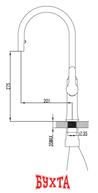 Смеситель Ravak KM 017.00 [X070078] 4