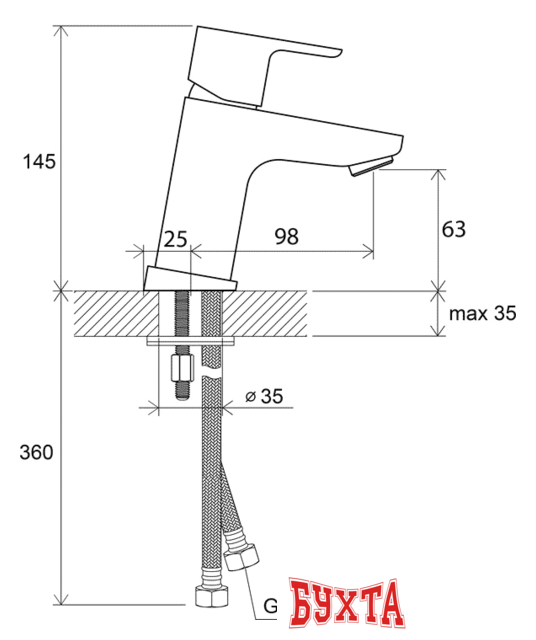 Смеситель Ravak 10° TD 012.00 [X070064] 3