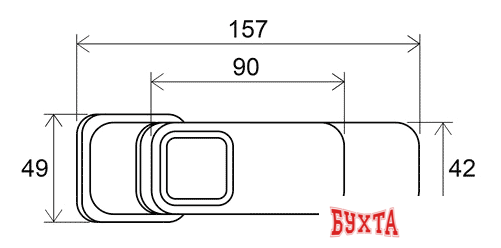 Смеситель Ravak 10° TD 014.00 [X070062] 2