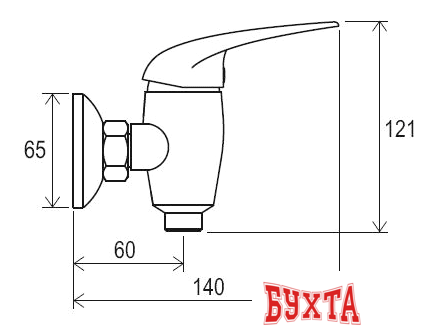 Смеситель Ravak Suzan-SN 032.00/150 [X070005] 4