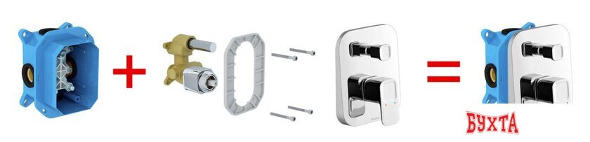 Смеситель без скрытого механизма Ravak 10° TD 065.00 [X070070] 3