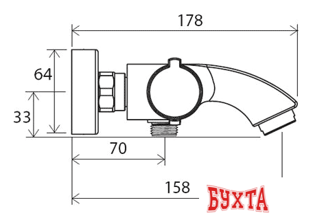 Смеситель Ravak TE 082.00/150 [X070046] 4