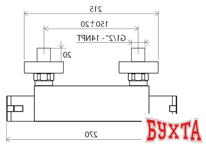 Смеситель Ravak TE 072.00/150 [X070051] 5