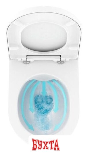 Унитаз подвесной Ravak Uni Chrome RimOff X01535 (без сиденья) 2