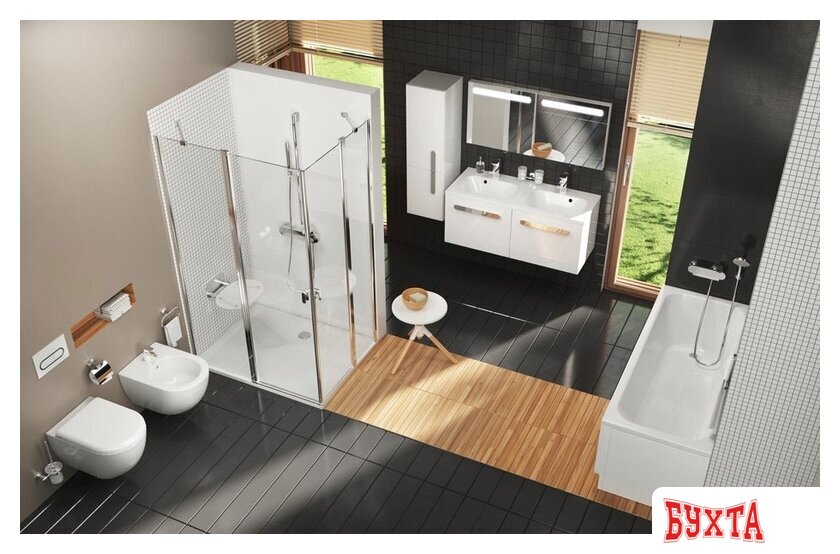 Унитаз подвесной Ravak Uni Chrome RimOff X01535 (без сиденья) 3