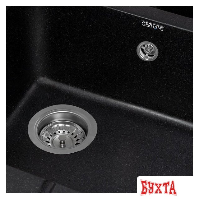 Кухонная мойка Gerhans E10 (оникс) 4