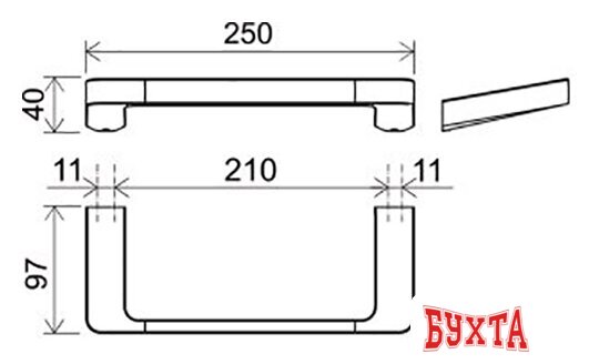 Держатель для полотенца Ravak X07P324 2