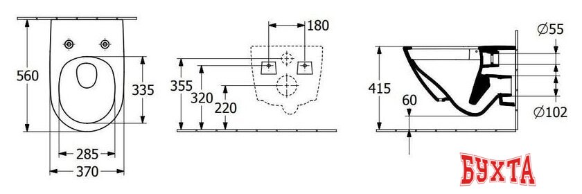 Унитаз подвесной Villeroy & Boch Subway 3.0 4670TS01 5