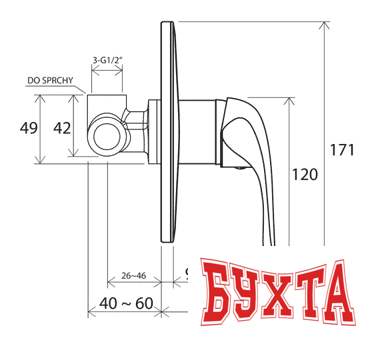 Смеситель Ravak Rosa RS 062.01 [X070015] 2