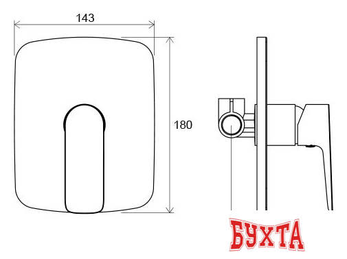 Смеситель без скрытого механизма Ravak Classic-CL 062.00 [X070087] 2