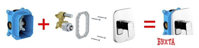 Смеситель без скрытого механизма Ravak 10° TD 066.00 [X070071] 4