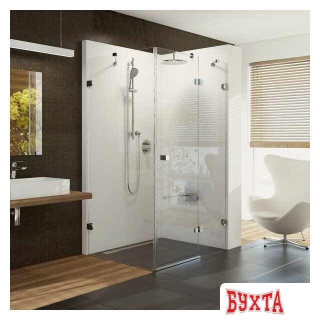 Душевой уголок Ravak Brilliant BSDPS 120x80 правый 1