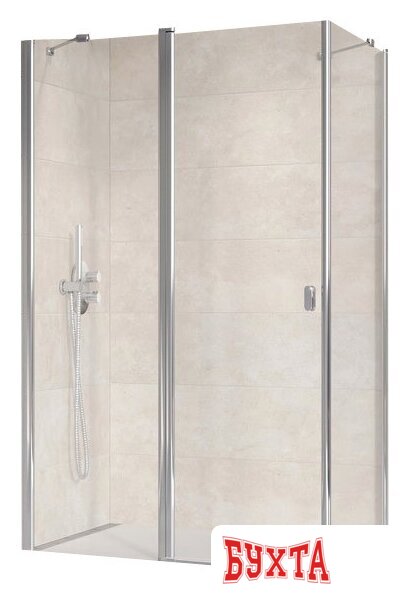 Душевой уголок Ravak Chrome CRV2+PSS 100x80 (прозрачный/сатин) 1