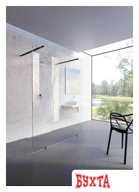 Душевая стенка Ravak Walk-In Free 130 (серебристый/прозрачное) 5