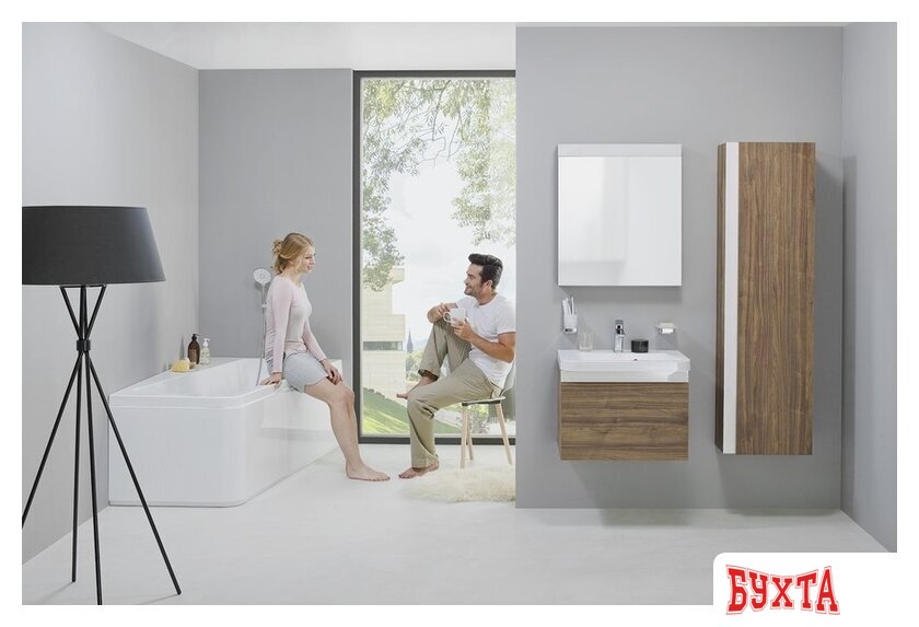 Мебель для ванных комнат Ravak Шкаф-пенал SB 10° X000000752 (серый) 3