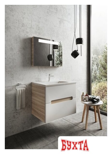 Мебель для ванных комнат Ravak Тумба под умывальник SD 800-L Classic II X000000910 (белый) 2