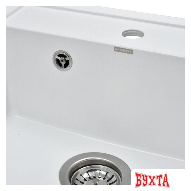 Кухонная мойка Wisent 510-28W (с сифоном GER013) 4
