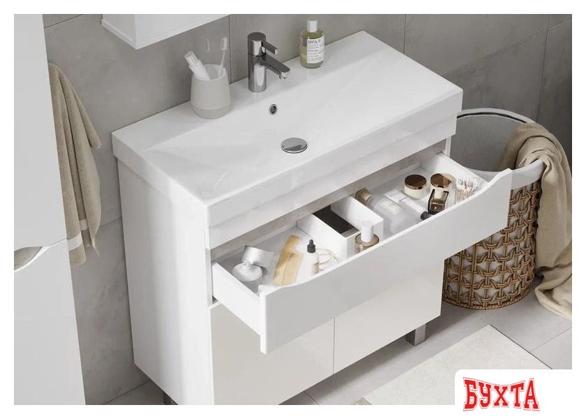 Мебель для ванных комнат Volna Тумба Lake 70.2D.1Y с умывальником 5