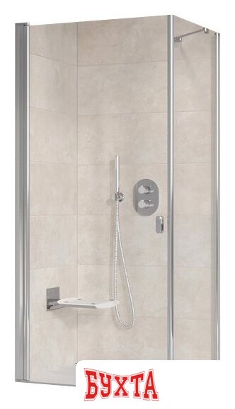 Душевой уголок Ravak Chrome CRV1+CPS 90x80 (прозрачный/белый) 1